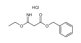 malonomonoimidic acid-1-ethyl ester-3-benzyl ester, hydrochloride Structure