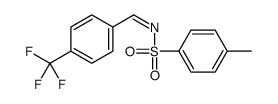 4-methyl-N-[[4-(trifluoromethyl)phenyl]methylidene]benzenesulfonamide结构式