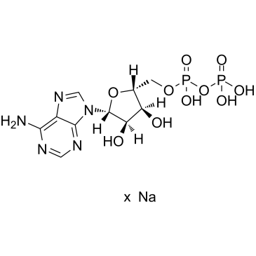 Adenosine 5'-diphosphate sodium salt structure