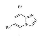 6,8-dibromo-5-methylimidazo[1,2-a]pyridine结构式