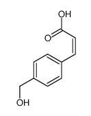 (E)-3-[4-(hydroxymethyl)phenyl]prop-2-enoic acid结构式