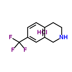 7-(Trifluoromethyl)-1,2,3,4-tetrahydroisoquinoline hydrochloride structure