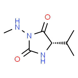 2,4-Imidazolidinedione,3-(methylamino)-5-(1-methylethyl)-,(5S)-(9CI) structure