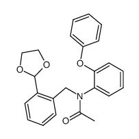 N-acetyl-N-[2-(1,3-dioxolan-2-yl)benzyl]-2-phenoxyaniline结构式