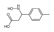 3-(p-methylphenyl)-3-hydroxyaminopropionic acid结构式