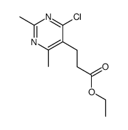 5-Pyrimidinepropanoic acid, 4-chloro-2,6-dimethyl-, ethyl ester picture