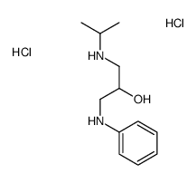 1-anilino-3-(propan-2-ylamino)propan-2-ol,dihydrochloride Structure