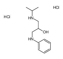 1-anilino-3-(propan-2-ylamino)propan-2-ol,dihydrochloride结构式