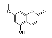 5-hydroxy-7-methoxy-chromen-2-one structure
