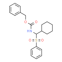 benzyl N-[cyclohexyl(phenylsulfonyl)methyl]carbamate Structure