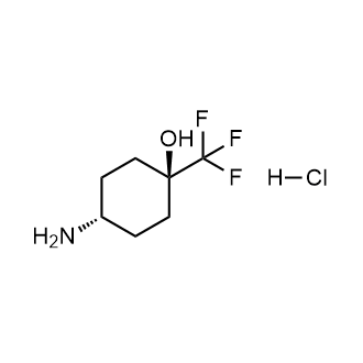 顺-4-氨基-1-(三氟甲基)环己醇盐酸盐结构式