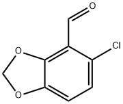 5-chloro-1,3-benzodioxole-4-carboxaldehyde structure