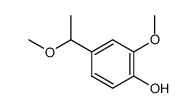Phenol, 2-methoxy-4-(1-methoxyethyl)- Structure