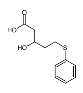 3-hydroxy-5-phenylsulfanylpentanoic acid Structure