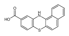 12H-benzo[a]phenothiazine-10-carboxylic acid Structure