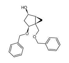 (1S,2R,4S,5R)-4-(phenylmethoxy)-5-[(phenylmethoxy)methyl]bicyclo[3.1.0]hexan-2-ol结构式