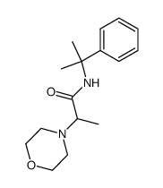 N-(1-methyl-1-phenyl-ethyl)-2-morpholin-4-yl-propionamide结构式