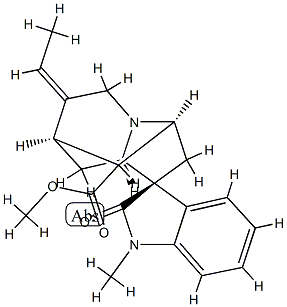 16-De(hydroxymethyl)voachalotine oxindole structure