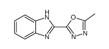 1H-Benzimidazole,2-(5-methyl-1,3,4-oxadiazol-2-yl)-(9CI) Structure
