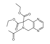 DIETHYL 6-ACETYL-5,6-DIHYDROPYRIDO[3,4-B]PYRAZINE-7,7(8H)-DICARBOXYLATE structure