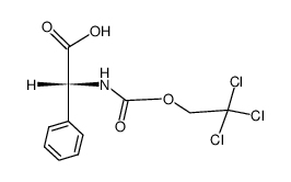 (R)-phenyl[[(2,2,2-trichloroethoxy)carbonyl]amino]acetic acid structure