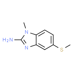 Benzimidazole, 2-amino-1-methyl-5-(methylthio)- (8CI) Structure