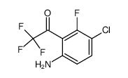 1-(2-amino-5-chloro-6-fluorophenyl)-2,2,2-trifluoroethanone Structure