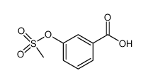 3-methanesulfonyloxy-benzoic acid Structure