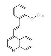 Quinoline,4-[2-(2-methoxyphenyl)ethenyl]-结构式