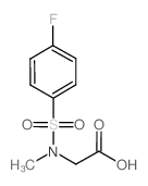 [(4-Fluoro-benzenesulfonyl)-methyl-amino]-acetic acid Structure