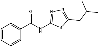 Benzamide, N-[5-(2-methylpropyl)-1,3,4-thiadiazol-2-yl]-结构式