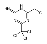 4-(chloromethyl)-6-(trichloromethyl)-1,3,5-triazin-2-amine结构式