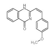 4(3H)-Quinazolinone,2-[2-(4-methoxyphenyl)ethenyl]-结构式