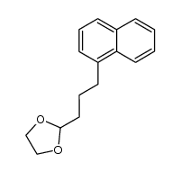 2-(3-(naphthalen-1-yl)propyl)-1,3-dioxolane结构式