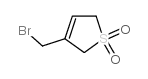 3-(BROMOMETHYL)-2,5-DIHYDRO-1H-1-LAMBDA6-THIOPHENE-1,1-DIONE结构式