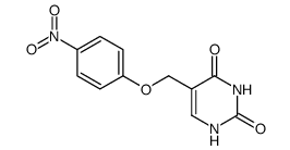 5-(4-nitro-phenoxymethyl)-1H-pyrimidine-2,4-dione结构式