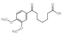 7-(3,4-dimethoxyphenyl)-7-oxoheptanoic acid结构式