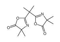 2-[2-(4,4-dimethyl-5-oxo-1,3-oxazol-2-yl)propan-2-yl]-4,4-dimethyl-1,3-oxazol-5-one Structure