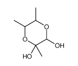 2,5,6-trimethyl-1,4-dioxane-2,3-diol结构式