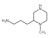 2-Piperazinepropanamine,1-methyl-(9CI) structure