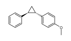 1-methoxy-4-((1SR,2SR)-2-phenylcyclopropyl)benzene Structure