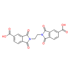 2,2'-Ethane-1,2-diylbis(1,3-dioxoisoindoline-5-carboxylic acid)结构式