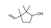 3-ethenyl-2,2,3-trimethylcyclopentan-1-ol结构式