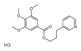 3-pyridin-3-ylpropyl 3,4,5-trimethoxybenzoate,hydrochloride结构式