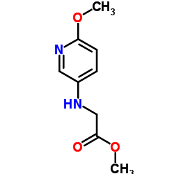 Glycine, N-(6-methoxy-3-pyridinyl)-, methyl ester (9CI) Structure