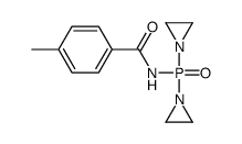 N-[Bis(1-aziridinyl)phosphinyl]-p-methylbenzamide结构式