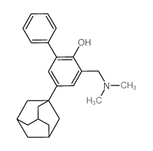 [1,1'-Biphenyl]-2-ol,3-[(dimethylamino)methyl]-5-tricyclo[3.3.1.13,7]dec-1-yl- Structure