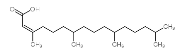 (Z)-3,7,11,15-tetramethylhexadec-2-enoic acid结构式