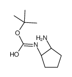 Carbamic acid, [(1R,2S)-2-aminocyclopentyl]-, 1,1-dimethylethyl ester, rel- structure