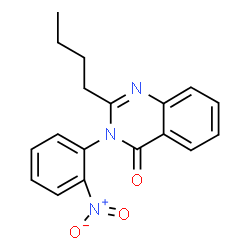 2-butyl-3-{2-nitrophenyl}-4(3H)-quinazolinone Structure